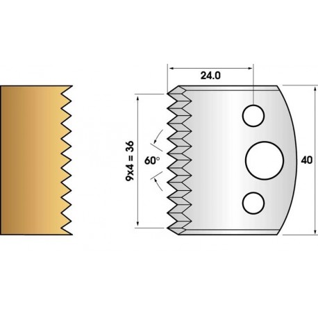 Jeu de 2 fers profiles hauteur 40X4 mm n° 117