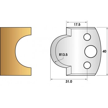 Jeu de 2 fers profiles hauteur  40X4 mm n° 118