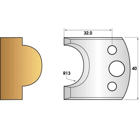 Jeu de 2 fers profiles hauteur 40X4 mm n° 119