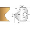 Jeu de 2 fers profiles hauteur 40X4 mm n° 120