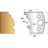 Jeu de 2 fers profiles hauteur 40X4 mm n° 121