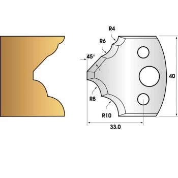 Coltelli e limitatori de 40 mm n° 125 - quarto round di più