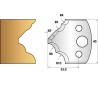 Jeu de 2 fers profiles hauteur 40X4 mm n° 125