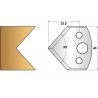 Jeu de 2 fers profiles hauteur 40X4 mm n° 127