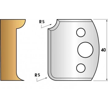 Coltelli e limitatori de 40 mm n° 172 - 1/4 di giro 5 mm