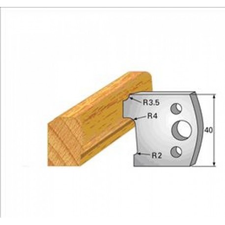 Jeu de 2 fers profiles hauteur 40X4 mm n° 130