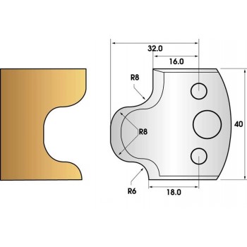 Jeu de 2 fers profiles hauteur  40X4 mm n° 56