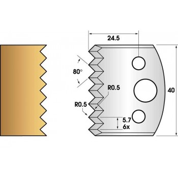 Jeu de 2 fers profiles hauteur  40X4 mm n° 77