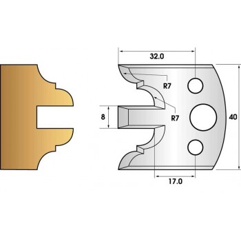 Jeu de 2 fers profiles hauteur  40X4 mm n° 98