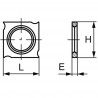 Plaquette carbure réversible (araseurs) 18x18x1.95 mm, boite de 10 pièces