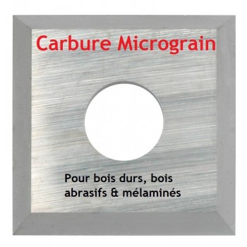 Plaquette carbure réversible (araseurs) 14x14x2.0 mm, boite de 10 pièces