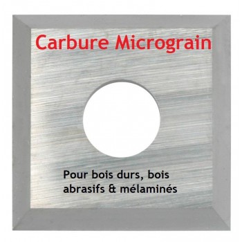 Plaquette carbure (araseurs) micrograin 14x14x2.0 mm, boite de 10 pièces
