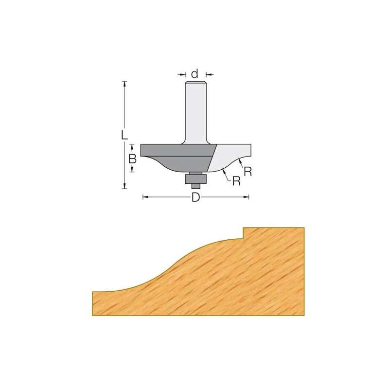 Abplattfräser - Shaft 12 mm