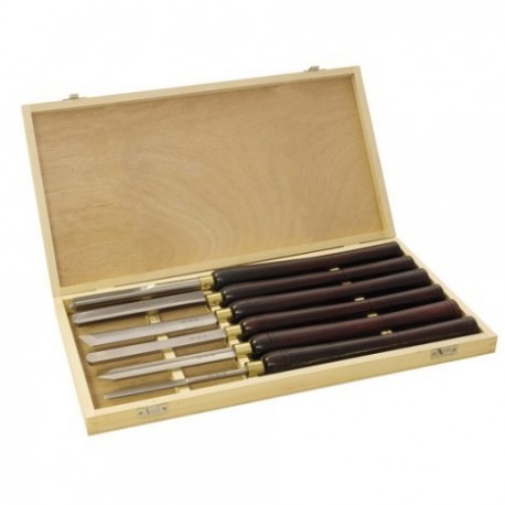 Coffret Scheppach de 6 gouges de tournage 300 mm