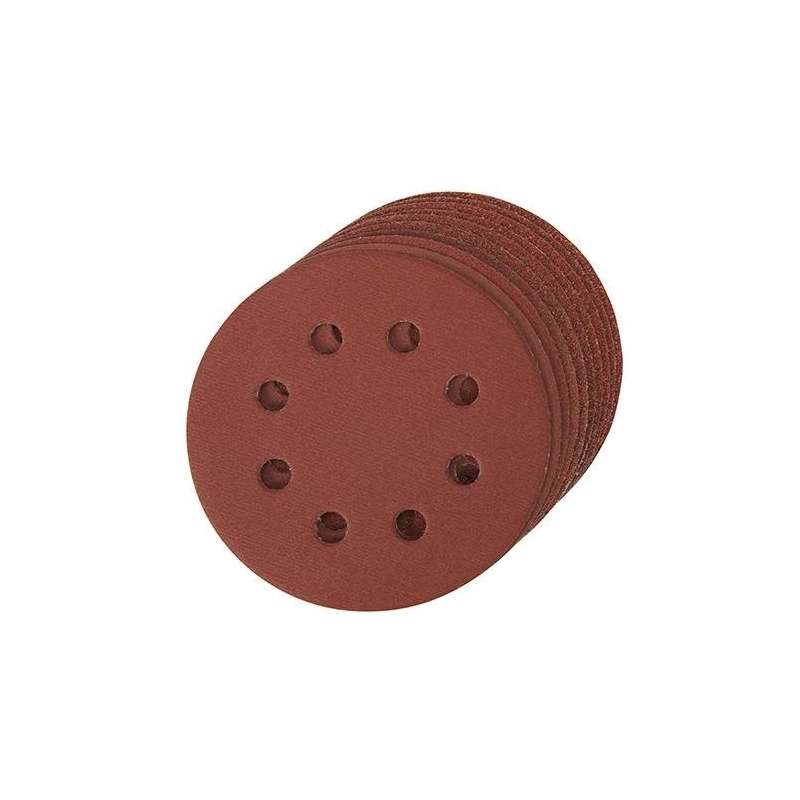 Hook & Loop Abrasive disc punched 125 mm Grit 60, set of 10