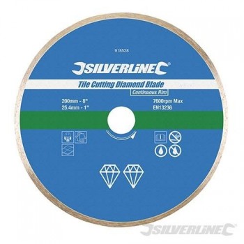 Disque diamant à bordure continue pour carreaux 200 mm