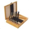 Set of 6 Mortising drill bits with chipbreaker shank 13 mm - Right rotation