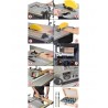 Mini combiné à bois Kity Scheppach Combi 6 avec accessoires + aspirateur à copeaux