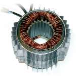 Electrical parts (stator, circuit breaker) for compressor