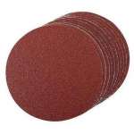 Velcro sanding disc without perforation