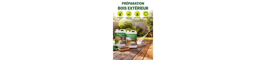 Préparation bois extérieur dégriseur bois terrasse