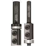 Insert Flush Trim Router Bits with Reversible Carbide Inserts