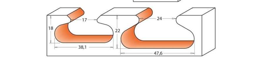 CMT handle router bits – integrated handle cutting